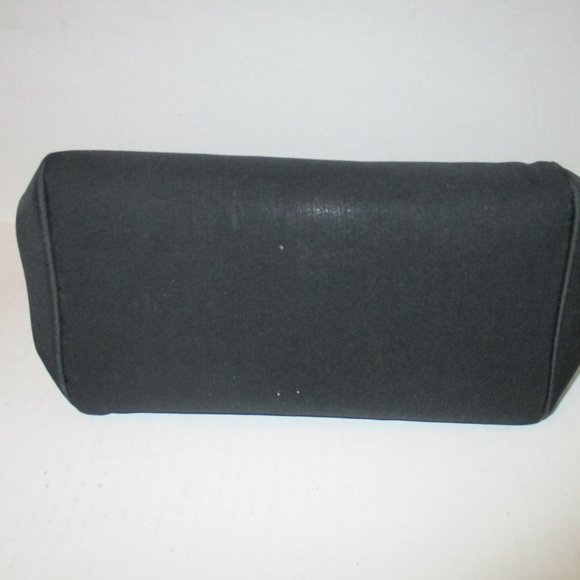 *Vintage Morris Moskowitz Black Peau de Soie Petite Satchel Lucite Clasp - Picture 3 of 6